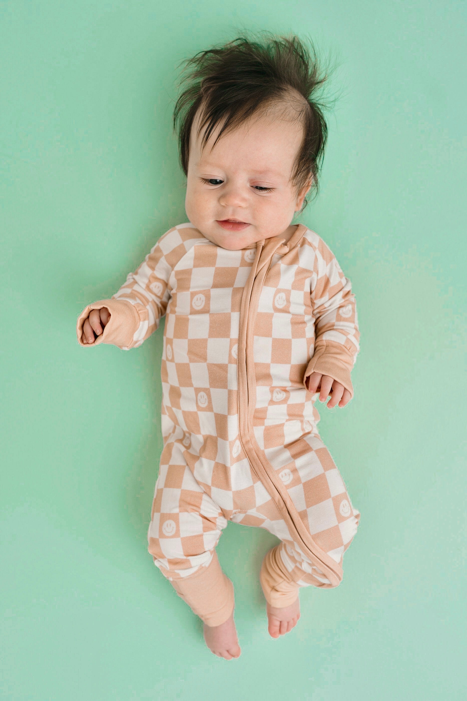 Bamboo Viscose 2 Way Zipper Romper - Blush 2/3T